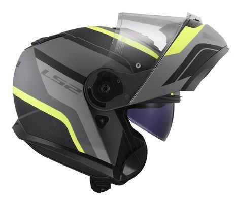 Мотошолом LS2 FF908 Strobe II Monza Matt Black H-V Yellow XS