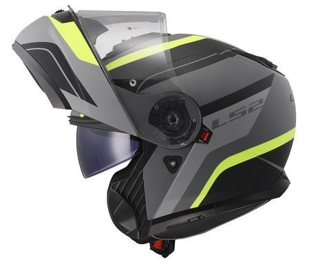 Мотошолом LS2 FF908 Strobe II Monza Matt Black H-V Yellow XS