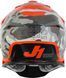 Мотошлем Just1 J39 Kinetic Camo Grey Red Fluo Orange L