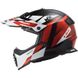 Мотошлем LS2 MX437 Fast EVO Strike Black White Red L