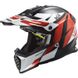 Мотошлем LS2 MX437 Fast EVO Strike Black White Red L