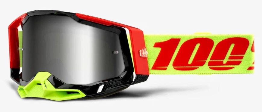 Маска кроссовая 100% RACECRAFT 2 Goggle Wiz - Flash Silver Lens, Mirror Lens