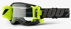 Маска кроссовая 100% STRATA 2 FORECAST Goggle Black - Clear Lens, Roll-Off