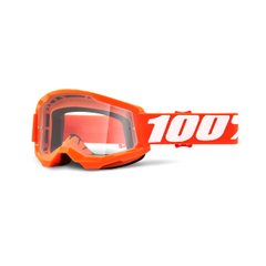 Мотоочки 100% STRATA Goggle II Orange - Clear Lens