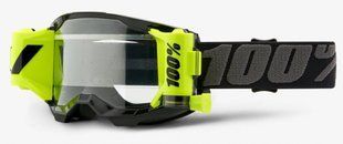 Маска кросова 100% STRATA 2 FORECAST Goggle Black - Clear Lens, Roll-Off