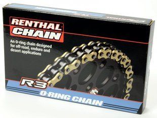 Ланцюг Renthal R3-3 SRS Chain 520 Gold 520-124L / SRS Ring