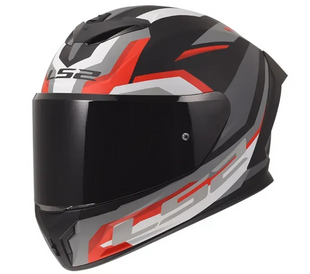 Мотошолом LS2 FF820 Rapid 3 Hyper Gloss Black Red XL