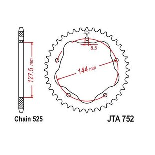 Зірка ведома JT JTA752.39