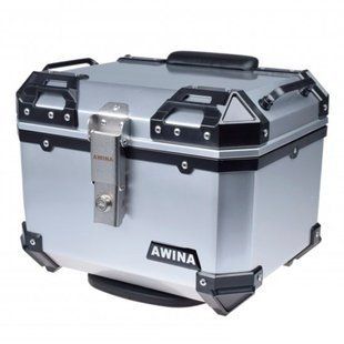 Кофр AWINA 45L 43.5x38x34см пластик серебро AW9037S