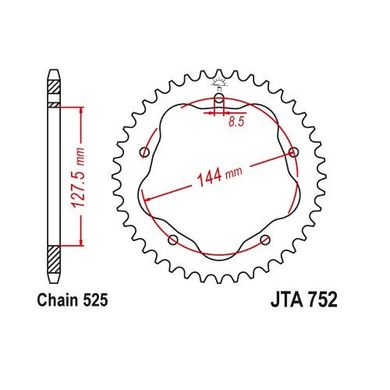 Звезда ведомая JT JTA752.39