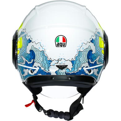 Мотошолом AGV ORBYT E2205 SUNSET white\yellow fluo XS