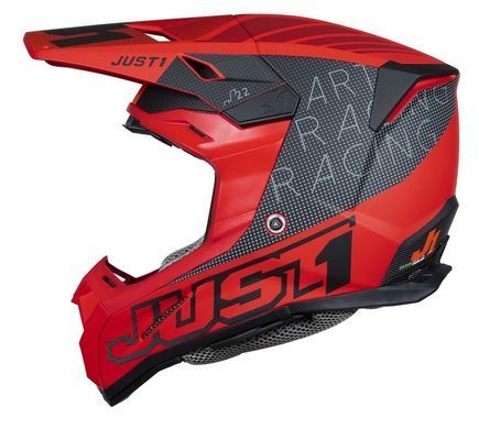 Мотошлем Just1 J22-F Dynamo Black Red M