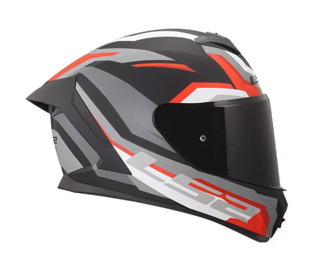 Мотошолом LS2 FF820 Rapid 3 Hyper Gloss Black Red XL