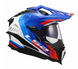 Мотошолом LS2 MX701 Explorer Hexa White Blue Red XXL