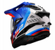 Мотошолом LS2 MX701 Explorer Hexa White Blue Red XXL