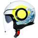 Мотошолом AGV ORBYT E2205 SUNSET white\yellow fluo XS