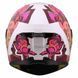 Мотошолом LS2 FF820 Rapid III POPPIES II White Pink M