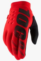 Зимние мотоперчатки 100% BRISKER Glove Red S (8)