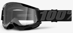 Маска кроссовая 100% STRATA 2 Goggle Black - Clear Lens, Clear Lens