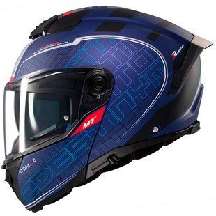 Мотошолом MT ATOM 2 SV DESTINY C7 Matt Blue L