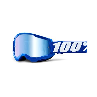 Маска кросова 100% STRATA Goggle II Blue - Mirror Blue Lens