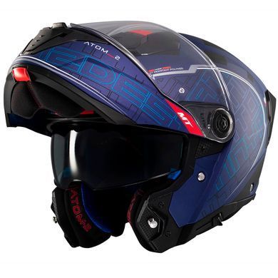 Мотошолом MT ATOM 2 SV DESTINY C7 Matt Blue L