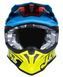 Мотошлем Just1 J39 Thruster Fluo Yellow Red Blue L