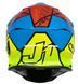 Мотошлем Just1 J39 Thruster Fluo Yellow Red Blue L