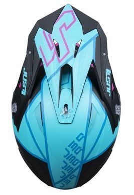 Мотошолом Just1 J39 Thruster Petrol Blue Fuxia Black