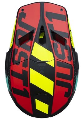 Мотошлем Just1 J22-F Falcon Fluo Red Yellow Black XL