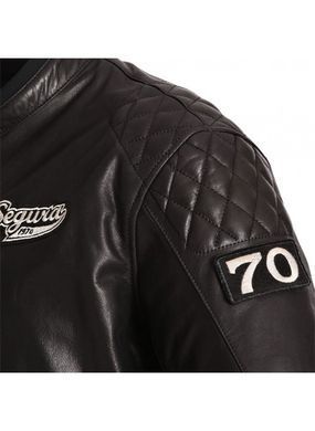 Мотокуртка SEGURA шкіра PATCH black S