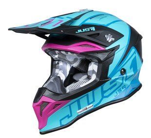 Мотошолом Just1 J39 Thruster Petrol Blue Fuxia Black