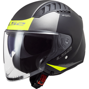 Мотошлем LS2 OF600 Copter Urbane Matt Black H-V Yellow