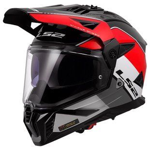 Мотошолом LS2 MX702 Pioneer 2 Rally Matt Red White L