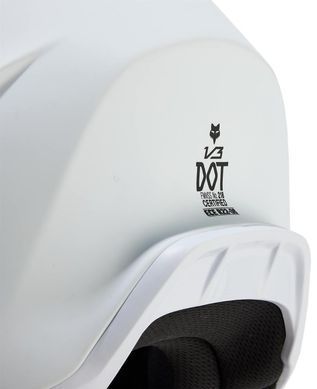 Мотошолом FOX YTH V3 Helmet - SOLID White YL