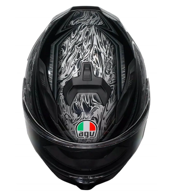 Мотошолом AGV K7 (E2206) DAMASCUS black/silver M #, 2118399017 010M