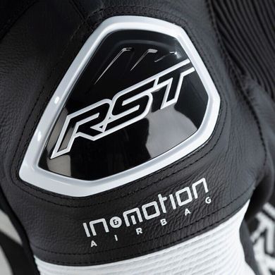 Комбінезони RST Pro Series Evo Airbag CE Mens Leather Suit - White / Black L