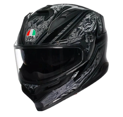 Мотошолом AGV K7 (E2206) DAMASCUS black/silver M #, 2118399017 010M