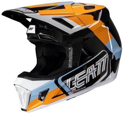 Мотошолом LEATT Moto 7.5 + Goggle Orange, M