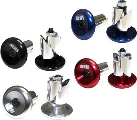 Баренди ODI Aluminium End Plugs w/Lasered Logo SILVER