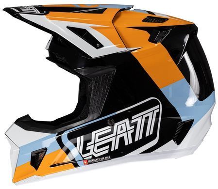 Мотошолом LEATT Moto 7.5 + Goggle Orange, M