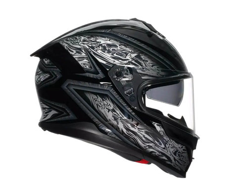 Мотошолом AGV K7 (E2206) DAMASCUS black/silver M #, 2118399017 010M