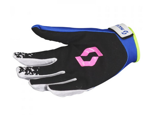 Моторукавички Scott текстильні Glove 350 Race Evo blue yellow L