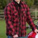 Мотосорочка Merlin AXE ZIP UP 100% KEVLAR RED LARGE
