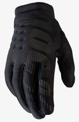 Моторукавички підліткові теплі Ride 100% BRISKER Glove Black YS (5)