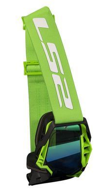 Маска кросова LS2 Aura Pro Goggle Black Hi-Vis Green with Iridium Visor