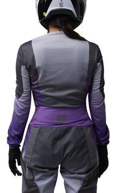 Жіноча джерсі FOX 180 Woman Jersey - LEAN Dark Purple L