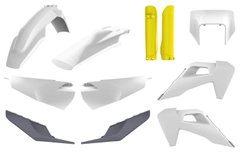 Пластик Polisport ENDURO kit - Husqvarna (20-) White/Yellow Husqvarna