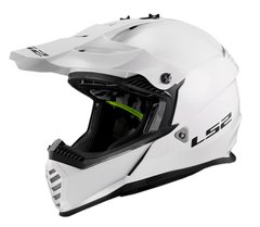 Мотошлем LS2 MX437 Fast EVO Solid Gloss White S