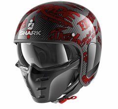 Мотошлем SHARK S-DRAK CARB FREESTYLE CUP black red M